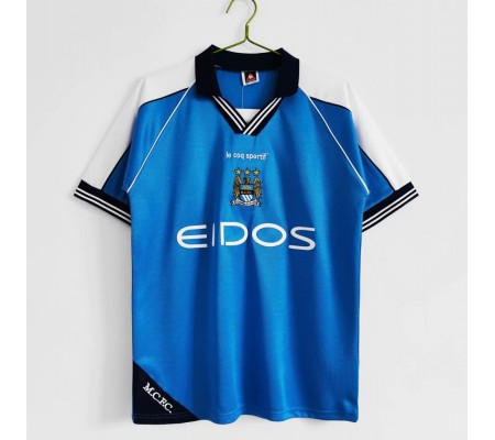 Manchester City 99/01 Home Blue Soccer Jersey